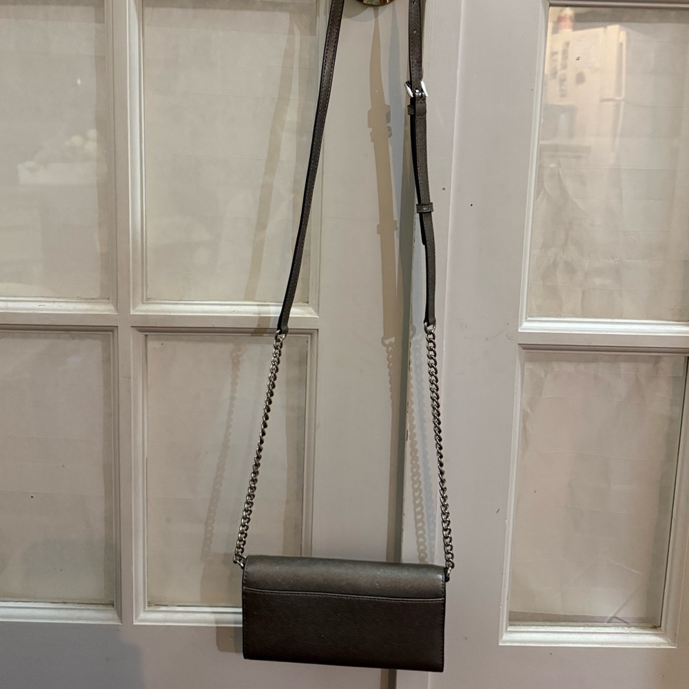 Michael Kors Metallic Gray Wristlet - Picture 3 of 6
